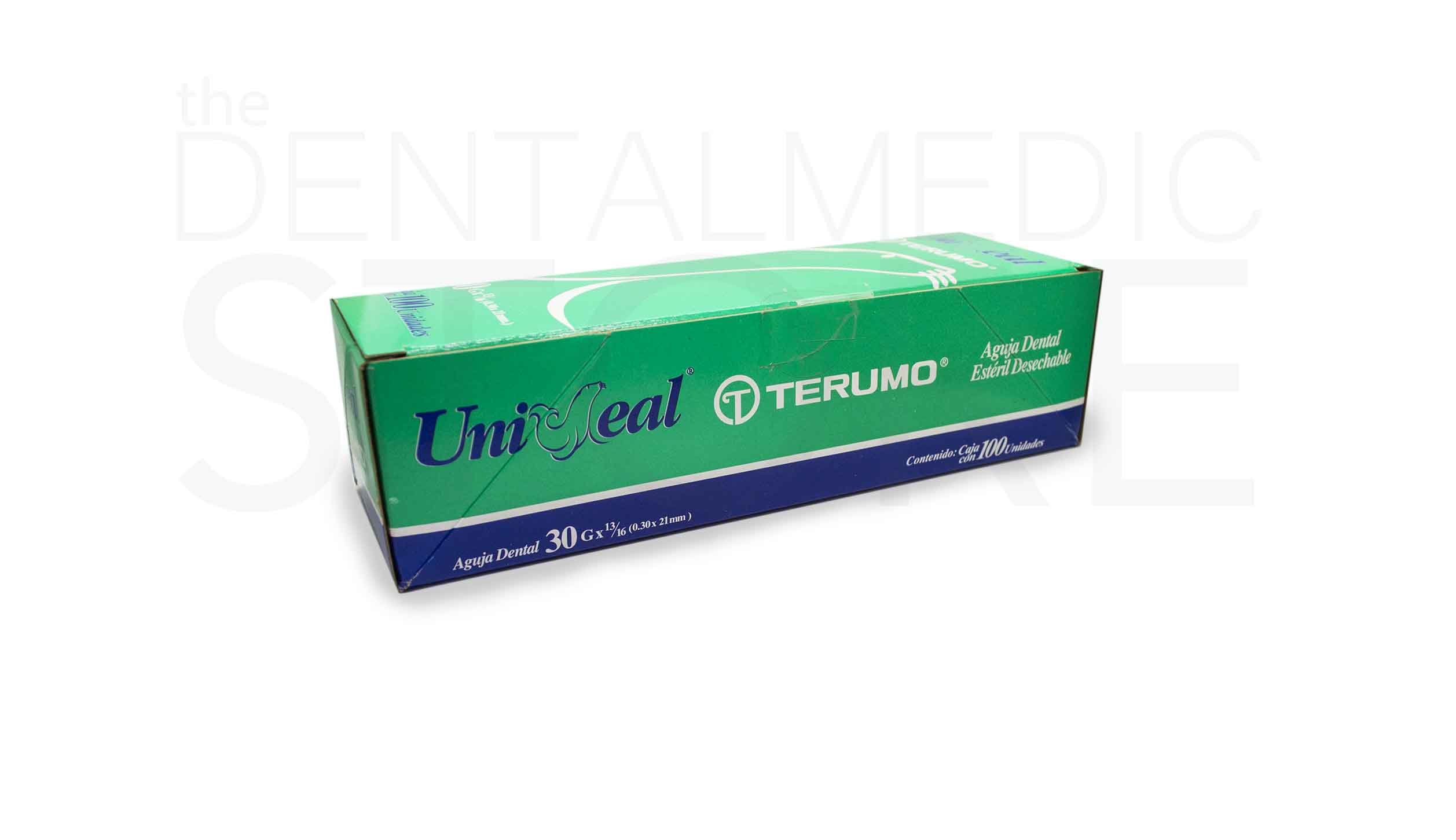 AGUJA DENTAL TERUMO UNISEAL 30 CORTA (0.30 X 21 MM) CON 100 PZAS